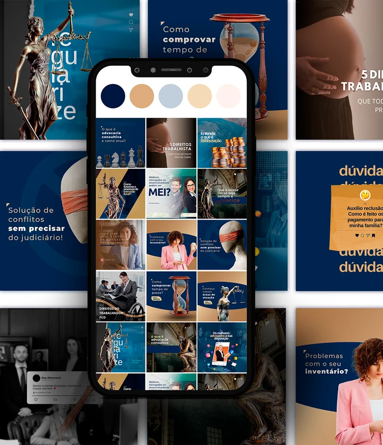 Ultra Pack Canva Advogado — Posts prontos para Instagram